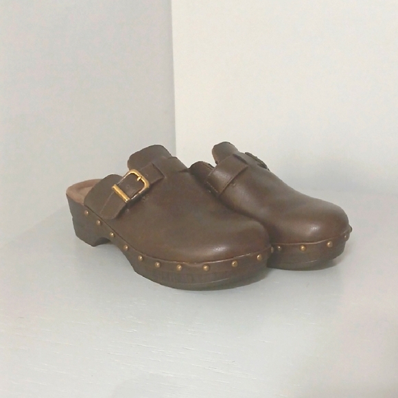 Brown  Clogs By Natural Soul, Gentle Used, Good Conditions, Sz 6 - Picture 1 of 4
